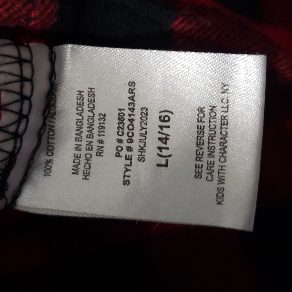 Red and Black Plaid Longsleeve Shirt - Picture 3 of 9